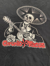 Load image into Gallery viewer, Chronic Taco Shirt Adult Large Black Mexican Musician Skeleton Grunge Gothic Men
