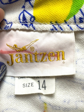 Load image into Gallery viewer, Vintage Jantzen Skirt Womens 14 (31x18) AOP Sailing Sailboat A-Line Pencil USA

