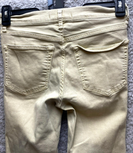 Load image into Gallery viewer, Free People Jeans Womens 27x25.5 Beige Destroyed Tapered Leg 5 Pockets Ladies
