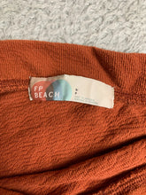 Load image into Gallery viewer, Free People FP Beach Shirt Womens Small Spice Boat Neck Slit Blouse Oversized
