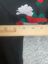 Load image into Gallery viewer, Torrid Shirt Womens 2 Black AOP Floral Georgette Button Up Blouse Plus Ladies
