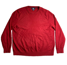 Load image into Gallery viewer, Land's End Sweater Adult Large Red 100% Cashmere Oversized Grandpa Outerwear Men
