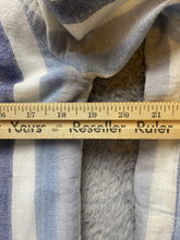 Load image into Gallery viewer, BCBGeneration Dress Womens Medium Ivory Blue Striped Lace Up Peasant Boho Tunic
