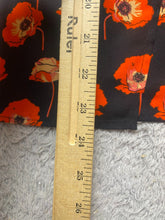 Load image into Gallery viewer, CAbi Shirt Womens Medium Black Vermillion AOP Flanders Poppy Boxy Split Boho

