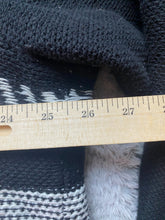 Load image into Gallery viewer, Torrid Sweater Womens 4 4X Black White Waterfall Open Front Cardigan Draped Lady
