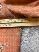 Load image into Gallery viewer, Croft &amp; Barrow Shirt Womens Extra Large Peach AOP Cardinal Bird Oversized Blouse
