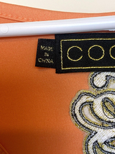 Load image into Gallery viewer, Coogi Dress Womens Extra Large Peach Summer Floral Long Maxi Spandex Halter Boho
