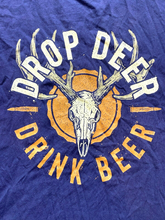 Load image into Gallery viewer, Bass Pro Shops Shirt Adult Extra Large Navy Drop Deer Drink Beer Hunting Mens
