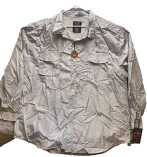 Load image into Gallery viewer, Walnut Creek Shirt Adult 4XL Gray Long Sleeve Button Up Pocket Men NWT
