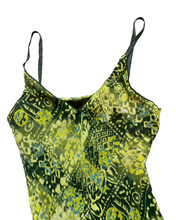 Load image into Gallery viewer, VTG A. Aubrey Dress Womens 5 Small Asymmetric Y2K Lined Geometric Hippie Peasant
