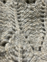Load image into Gallery viewer, White House Black Market Sweater Womens Medium Gray Silver Knit Cowl Neck Boho
