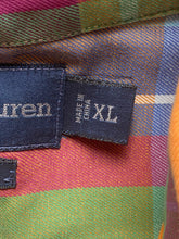 Load image into Gallery viewer, Ralph Lauren Shirt Adult Extra Large Classic Fit Plaid Button Up Pony Rainbow
