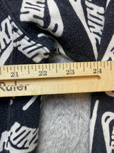 Load image into Gallery viewer, Nike Sweatshirt Adult Medium Black White Hoodie Allover Print Fleece Swoosh Mens
