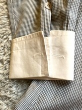 Load image into Gallery viewer, Indian Tailor Shirt Adult Large Gray White Button Up Casual Flip Cuffs Mens
