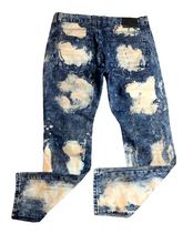 Load image into Gallery viewer, Road Narrows Jeans Adult 34x31 Blue Beached Distressed Punk Rock Denim Mens
