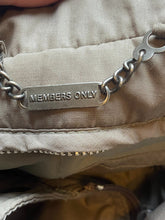 Load image into Gallery viewer, VTG Members Only Jacket Adult 44L Taupe Full Zip Snaps Bomber Outdoor Mens
