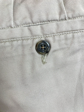 Load image into Gallery viewer, LL Bean Shorts Womens 8 (28x7) Tan Khaki Pleated High Waist Chino Casual Ladies
