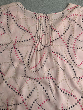 Load image into Gallery viewer, Tommy Hilfiger Shirt Womens 2X Peach Pastel Soft Chic AOP Heart Blouse Plus Lady
