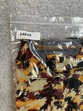 Load image into Gallery viewer, Sunrise Kingdom Shirt Adult Extra Large Yellow Maroon Patterned Button Up Mens
