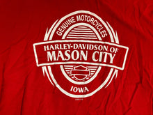 Load image into Gallery viewer, Harley Davidson Shirt Womens 2XL XXL Red Mason City IOWA Motorcycles Biker Lady
