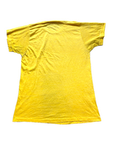 Load image into Gallery viewer, VTG Old Fishermen Never Die Shirt Adult Small Yellow Single Stitch Fishing 70s

