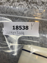 Load image into Gallery viewer, VTG Russell Baseball Pants Youth Small (27x18.5) Ivory Navy Athletic 70s 80s Boy
