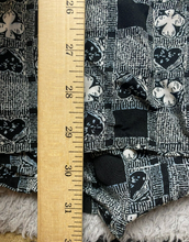 Load image into Gallery viewer, VTG Pendleton Shirt Womens 3X Black White AOP Clubs Hearts Button Up USA Plus

