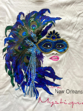 Load image into Gallery viewer, VTG New Orleans Mystique Shirt Womens Extra Large Mardi Gras Mask Single Stitch
