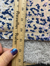 Load image into Gallery viewer, Weekends by Chico's Shirt Womens 2 Taupe Lavender Boxy Rayon Spandex Leopard AOP
