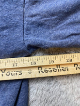 Load image into Gallery viewer, Superman Shirt Adult Medium Heather Navy Big Logo Center DC Comics Crewneck Mens
