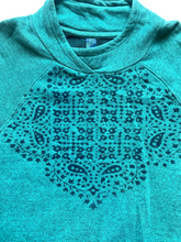 Load image into Gallery viewer, Prana Sweater Womens Small Teal Green Oversized Organic Knit Pullover Outerwear
