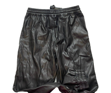 Load image into Gallery viewer, Dollhouse Pants Womens Medium (30x25) Black Faux Leather Jogger Moto Biker
