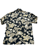 Load image into Gallery viewer, VTG Bluewater Wear Shirt Adult Large Button Up Hawaiian Swordfish Hibiscus Mens
