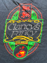Load image into Gallery viewer, VTG Clancy’s Fancy Shirt Adult Extra Large Black Hot Sauce Single Stitch 80s 90s
