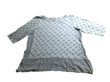 Load image into Gallery viewer, J Jill Shirt Womens Large Side Slit AOP Flower Rayon Blend Blouse Petite Ladies
