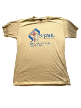 Load image into Gallery viewer, VTG St Paul Medical Shirt Adult Large Tan Single Stitch 10K Charity Run 70s Mens
