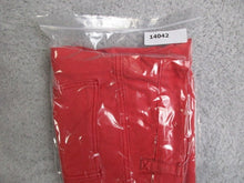 Load image into Gallery viewer, CN Blue Shorts Adult 34 Red Flat Front Bermuda 5 Pockets Raw Hem 13" Inseam Mens
