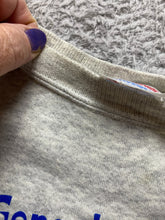 Load image into Gallery viewer, VTG Genetech Skis Tahoe Sweatshirt Adult Large Heather Gray  Fleece USA 80s Mens
