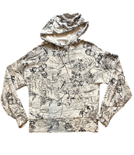 Load image into Gallery viewer, ATHLETA Sweatshirt Womens Extra Small AOP Eden Floral Whimsical Hoodie Spandex
