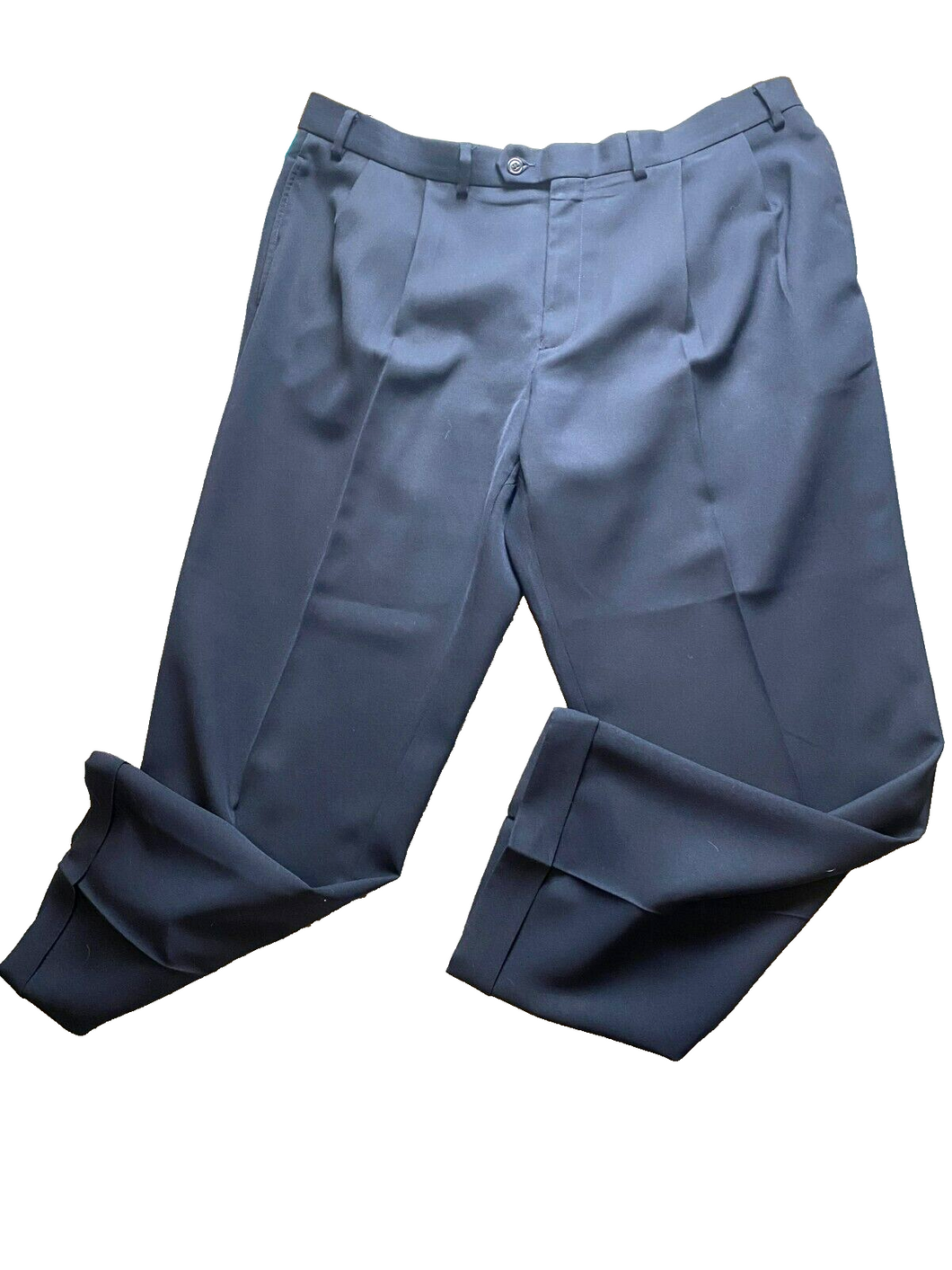 Lauren Ralph Lauren Pants Adult 40x30 Navy Blue Pleated Straight Leg Dress Mens