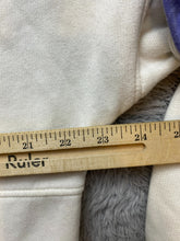 Load image into Gallery viewer, New Zealand Says Sweater Womens Medium Ivory Blue Oversized Patch Outerwear
