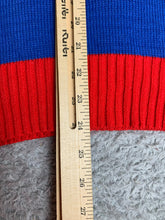 Load image into Gallery viewer, Bob Ross Sweater Adult Medium Blue Lights Up Ugly Christmas Paint Spencers Mens
