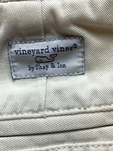 Load image into Gallery viewer, Vineyard Vines Shorts Adult 34x8 Ivory Ivory Flat Front Bermuda Whale Mens
