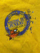 Load image into Gallery viewer, Pirana Joe Shirt Adult Extra Large Golden Yellow Welcome To Juneau Alaska Mens
