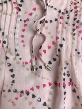 Load image into Gallery viewer, Tommy Hilfiger Shirt Womens 2X Peach Pastel Soft Chic AOP Heart Blouse Plus Lady
