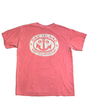 Load image into Gallery viewer, Oak Island North Carolina Shirt Adult Medium Peach Anchor Beach Streetwear Mens
