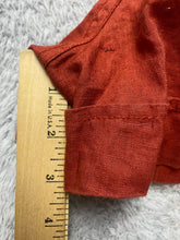 Load image into Gallery viewer, XOXO Romper Womens Large Rust Embellished Halter Shorts Linen Boho Ladies NWT
