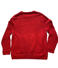 Load image into Gallery viewer, CHAPS Sweater Adult Extra Large Red Knitted Crest Embroidered Outerwear Mens
