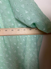 Load image into Gallery viewer, Torrid Kimono Womens 2 2X Mint Green Open Front Sharkbite Clip Dot Heart Plus
