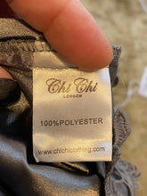 Load image into Gallery viewer, Chi Chi London Dress Womens 12 Gray Cut Out Maternity Lace Embroidered Pencil
